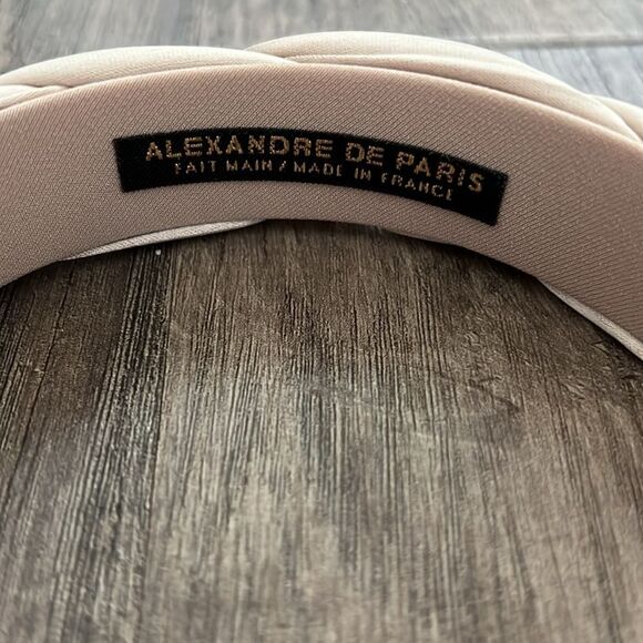 Alexandre de Paris Braided Woven Satin Headband main image 4